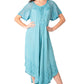 Sakkas Helena Embroidered Nightgown / Women Sleepwear with Eyelet Sleeves