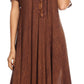 Sakkas Helena Embroidered Nightgown / Women Sleepwear with Eyelet Sleeves