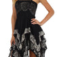 Sakkas Batik Handkerchief Hem Short Dress