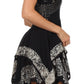 Sakkas Batik Handkerchief Hem Short Dress