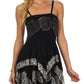 Sakkas Batik Handkerchief Hem Short Dress