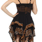 Sakkas Batik Handkerchief Hem Short Dress