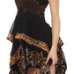 Sakkas Batik Handkerchief Hem Short Dress