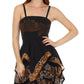 Sakkas Batik Handkerchief Hem Short Dress
