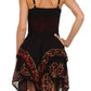 Sakkas Batik Handkerchief Hem Short Dress