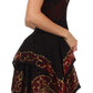 Sakkas Batik Handkerchief Hem Short Dress