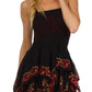 Sakkas Batik Handkerchief Hem Short Dress
