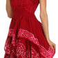Sakkas Batik Handkerchief Hem Short Dress