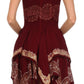 Sakkas Batik Handkerchief Hem Short Dress