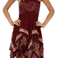 Sakkas Batik Handkerchief Hem Short Dress