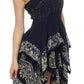 Sakkas Batik Handkerchief Hem Short Dress