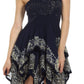 Sakkas Batik Handkerchief Hem Short Dress