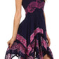 Sakkas Batik Handkerchief Hem Short Dress