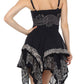 Sakkas Batik Handkerchief Hem Short Dress