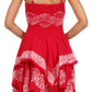 Sakkas Batik Handkerchief Hem Short Dress