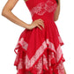 Sakkas Batik Handkerchief Hem Short Dress