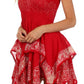 Sakkas Batik Handkerchief Hem Short Dress
