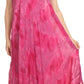 Sakkas Sayli Long Tie Dye Cap Sleeve Embroidered Wide Neck Caftan Dress / Cover Up