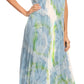 Sakkas Sayli Long Tie Dye Cap Sleeve Embroidered Wide Neck Caftan Dress / Cover Up