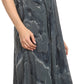 Sakkas Sayli Long Tie Dye Cap Sleeve Embroidered Wide Neck Caftan Dress / Cover Up
