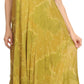 Sakkas Sayli Long Tie Dye Cap Sleeve Embroidered Wide Neck Caftan Dress / Cover Up