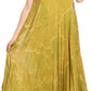 Sakkas Sayli Long Tie Dye Cap Sleeve Embroidered Wide Neck Caftan Dress / Cover Up