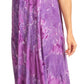 Sakkas Sayli Long Tie Dye Cap Sleeve Embroidered Wide Neck Caftan Dress / Cover Up