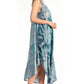 Sakkas Laeila Tie Dye Washed Long Sleeveless Tank Top Caftan Dress / Cover Up