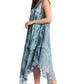 Sakkas Laeila Tie Dye Washed Long Sleeveless Tank Top Caftan Dress / Cover Up