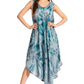 Sakkas Laeila Tie Dye Washed Long Sleeveless Tank Top Caftan Dress / Cover Up