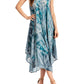 Sakkas Laeila Tie Dye Washed Long Sleeveless Tank Top Caftan Dress / Cover Up