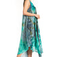 Sakkas Laeila Tie Dye Washed Long Sleeveless Tank Top Caftan Dress / Cover Up
