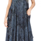 Sakkas Laeila Tie Dye Washed Long Sleeveless Tank Top Caftan Dress / Cover Up