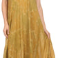 Sakkas Laeila Tie Dye Washed Long Sleeveless Tank Top Caftan Dress / Cover Up