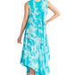 Sakkas Laeila Tie Dye Washed Long Sleeveless Tank Top Caftan Dress / Cover Up