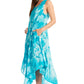 Sakkas Laeila Tie Dye Washed Long Sleeveless Tank Top Caftan Dress / Cover Up