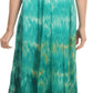 Sakkas Kaylaye Long Tie Dye Ombre Embroidered Cap Sleeve Caftan Dress / Cover Up