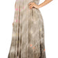 Sakkas Kaylaye Long Tie Dye Ombre Embroidered Cap Sleeve Caftan Dress / Cover Up