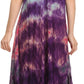Sakkas Kaylaye Long Tie Dye Ombre Embroidered Cap Sleeve Caftan Dress / Cover Up