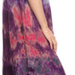 Sakkas Kaylaye Long Tie Dye Ombre Embroidered Cap Sleeve Caftan Dress / Cover Up