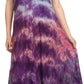 Sakkas Kaylaye Long Tie Dye Ombre Embroidered Cap Sleeve Caftan Dress / Cover Up
