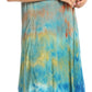 Sakkas Kaylaye Long Tie Dye Ombre Embroidered Cap Sleeve Caftan Dress / Cover Up