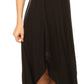 Sakkas Eleonora Stonewashed Embroidered Spaghetti Strap Handkerchief Dress