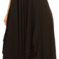 Sakkas Eleonora Stonewashed Embroidered Spaghetti Strap Handkerchief Dress
