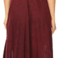 Sakkas Eleonora Stonewashed Embroidered Spaghetti Strap Handkerchief Dress