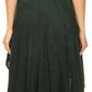 Sakkas Eleonora Stonewashed Embroidered Spaghetti Strap Handkerchief Dress