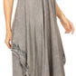 Sakkas Eleonora Stonewashed Embroidered Spaghetti Strap Handkerchief Dress