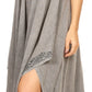 Sakkas Eleonora Stonewashed Embroidered Spaghetti Strap Handkerchief Dress