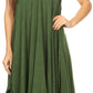 Sakkas Eleonora Stonewashed Embroidered Spaghetti Strap Handkerchief Dress