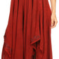Sakkas Eleonora Stonewashed Embroidered Spaghetti Strap Handkerchief Dress